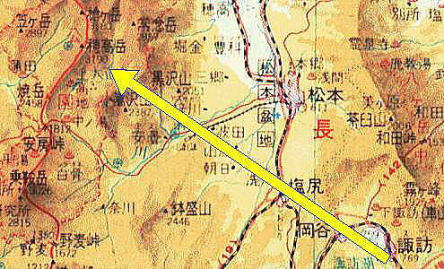 諏訪〜穂高 約50Km