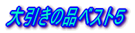 ������̕i�x�X�g�T 
