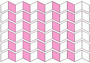 菱形三十面体を組むパーツの図
