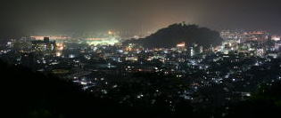 宇和島市街の夜景