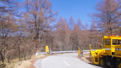 国道299 本日解除の通行止めゲート