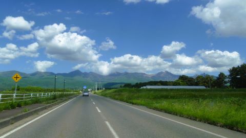 街からの帰り道 にて