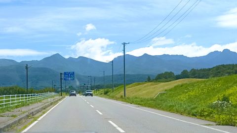 街からの帰り道 にて