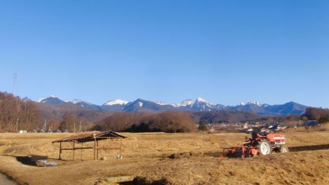 街からの帰り道 にて