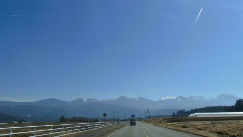 街からの帰り道 にて