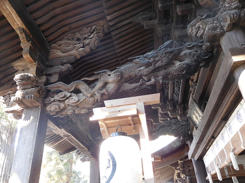 手長神社拝殿彫刻